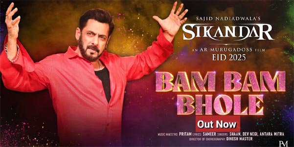 Bam Bam Bhole: Salman Khan & Rashmika Mandanna’s Power-Packed Song from "Sikandar"—Sung" by Shaan & Dev Negi