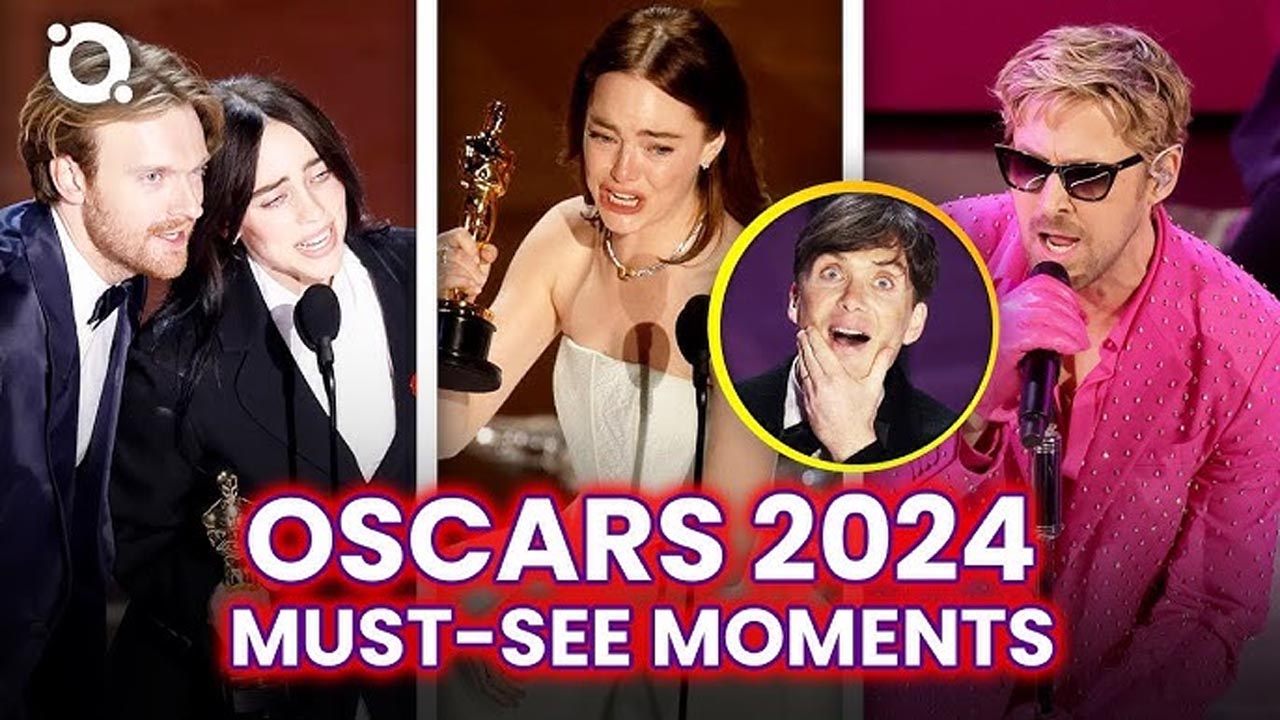 Oscars 2024: Top Moments: A Payback Kiss, Surprise Wins & Defying Gravity
