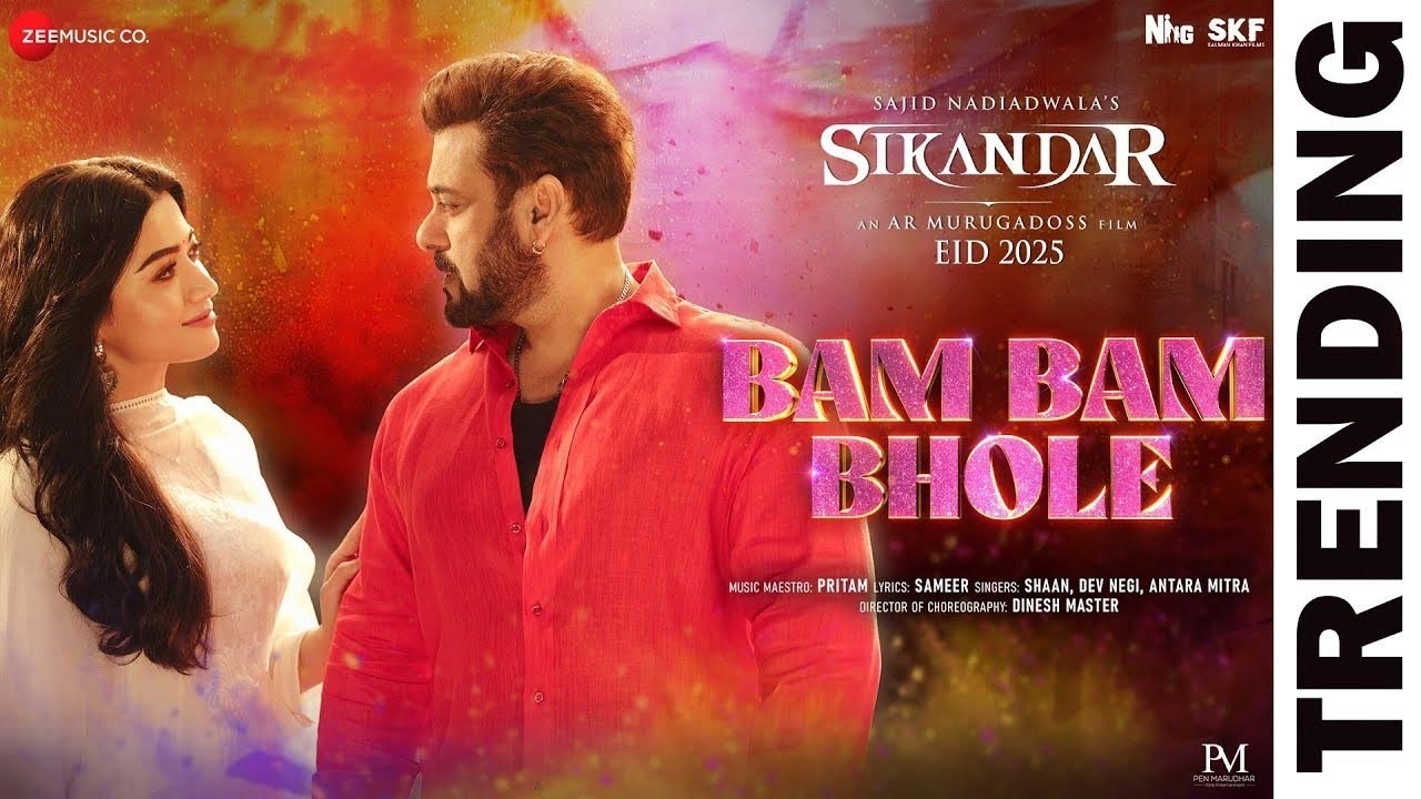 Bam Bam Bhole: Salman Khan & Rashmika Mandanna’s Power-Packed Song from "Sikandar" – Sung by Shaan & Dev Negi