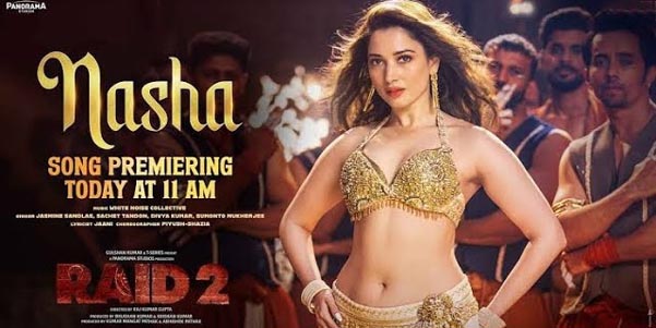 Nasha Lyrical Video: Tamannaah Bhatia, Ajay Devgn & Riteish Deshmukh Light Up RAID 2’s New Party Anthem | Jasmine Sandlas, Sachet Tandon, Jaani