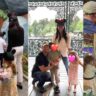 Duchess Meghan and Prince Harry with Princess Lilibet and Prince Archie at Disneyland.