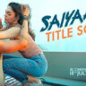 Saiyaara Title Song still featuring Ahaan Panday and Aneet Padda in a romantic pose